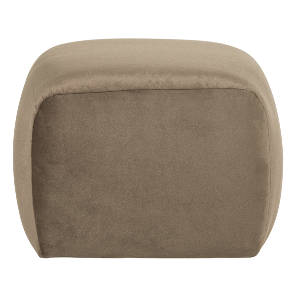 Mojo base poef velvet khaki