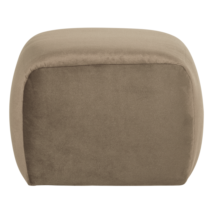 Mojo base poef velvet khaki