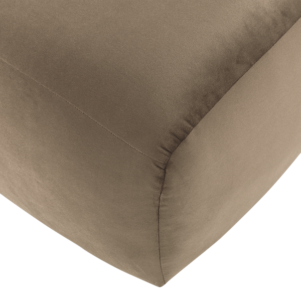 Mojo base poef velvet khaki