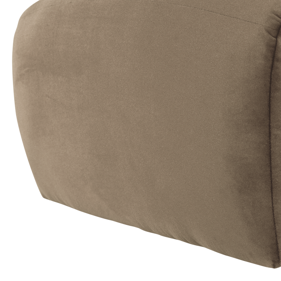 Mojo base poef velvet khaki