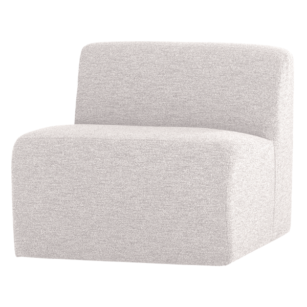 Mojo base 1-zits bankelement boucle ecru melange