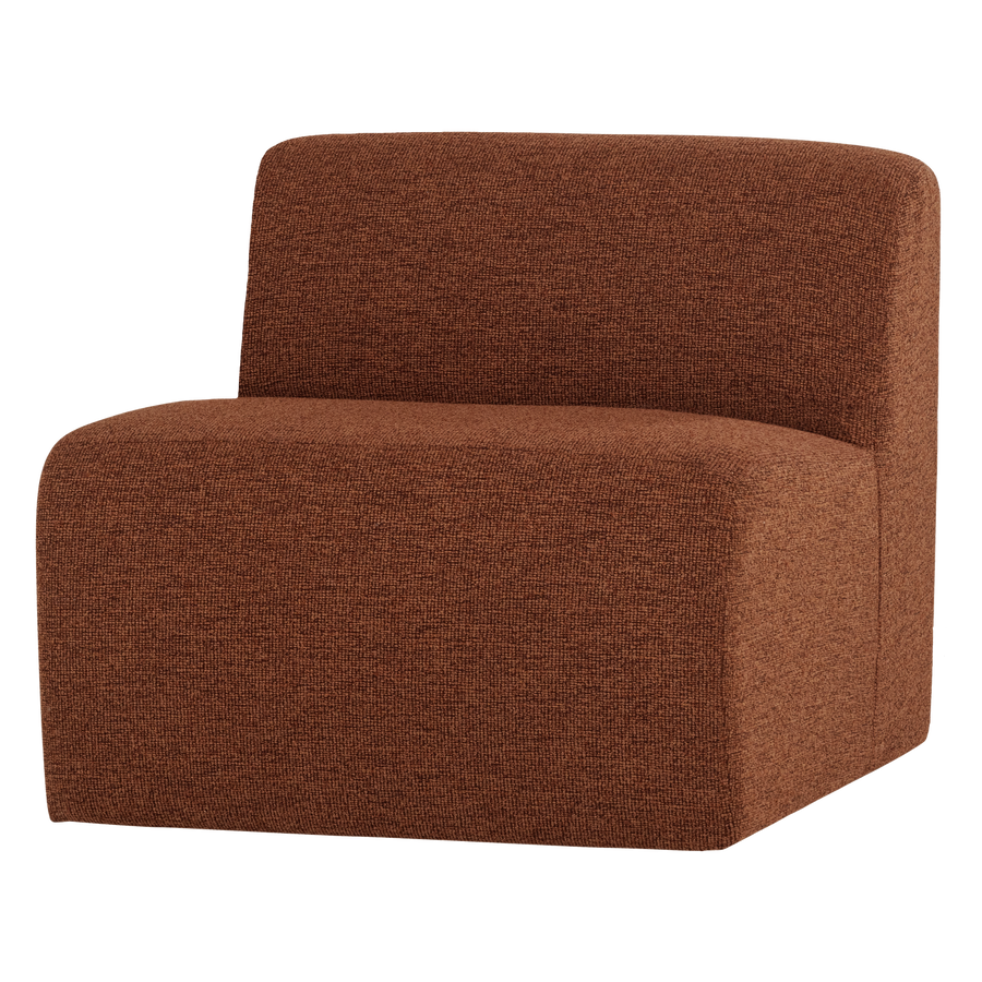 Mojo base 1-zits bankelement boucle roestbruin melange