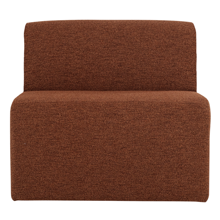 Mojo base 1-zits bankelement boucle roestbruin melange