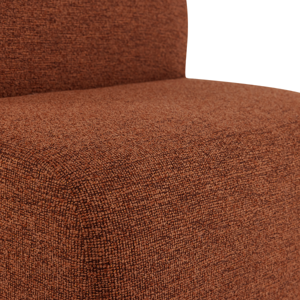 Mojo base 1-zits bankelement boucle roestbruin melange
