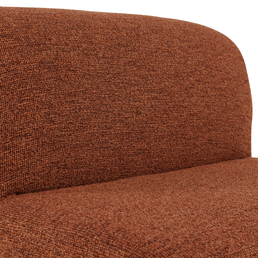 Mojo base 1-zits bankelement boucle roestbruin melange
