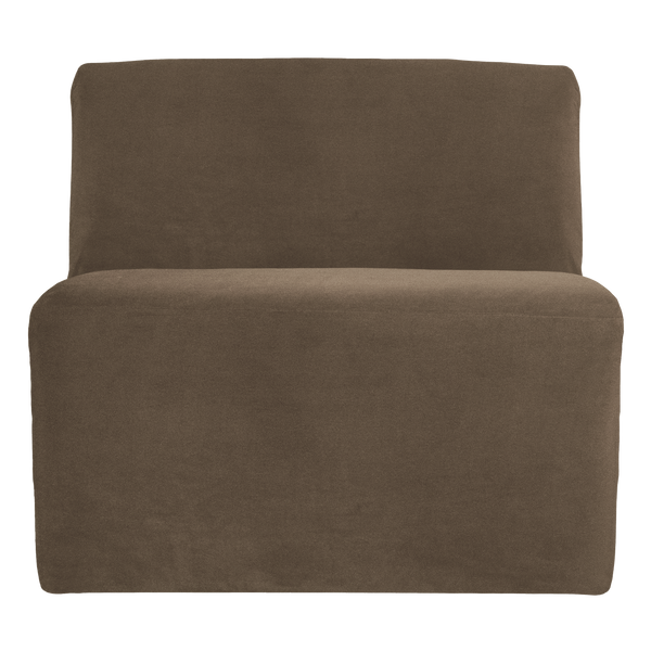 Mojo base 1-zits bankelement velvet taupe