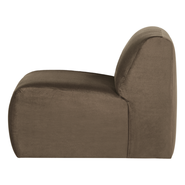 Mojo base 1-zits bankelement velvet taupe