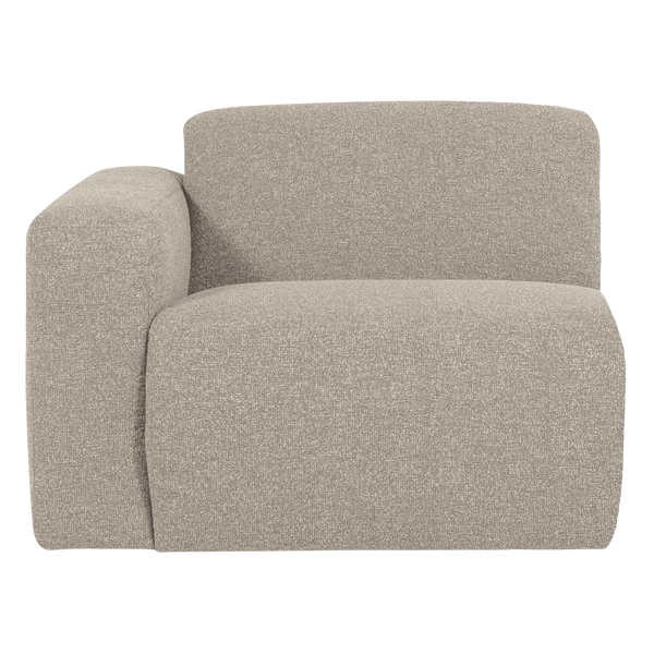 Mojo base 1-zits bankelement arm links boucle beige