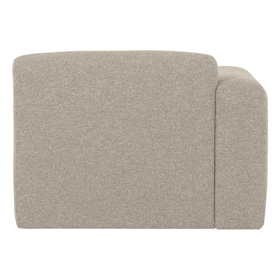 Mojo base 1-zits bankelement arm links boucle beige