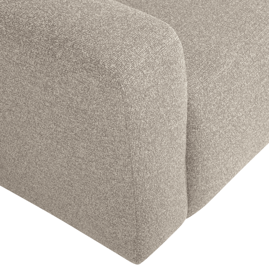 Mojo base 1-zits bankelement arm links boucle beige