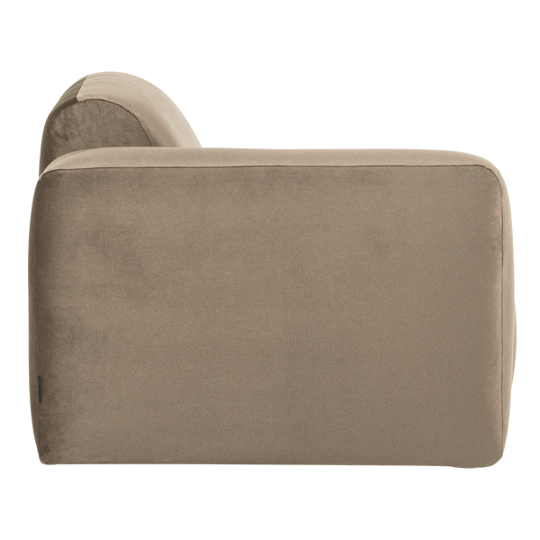 Mojo base 1-zits bankelement arm links velvet khaki