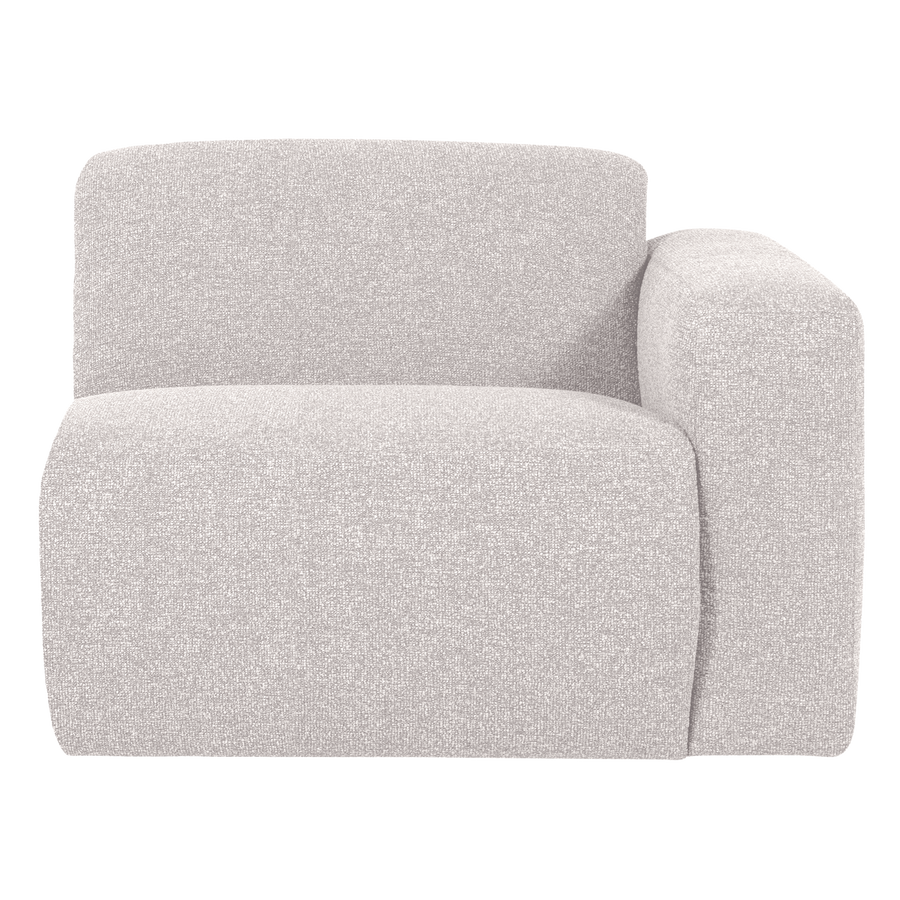 Mojo base 1-zits bankelement arm rechts boucle ecru