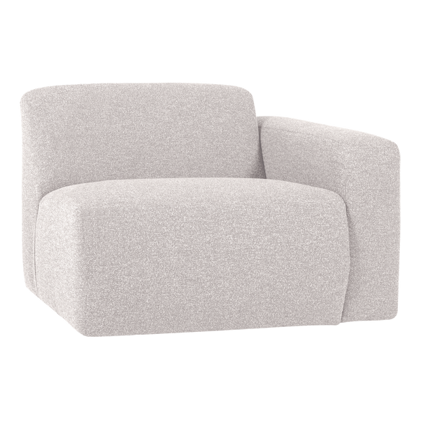 Mojo base 1-zits bankelement arm rechts boucle ecru