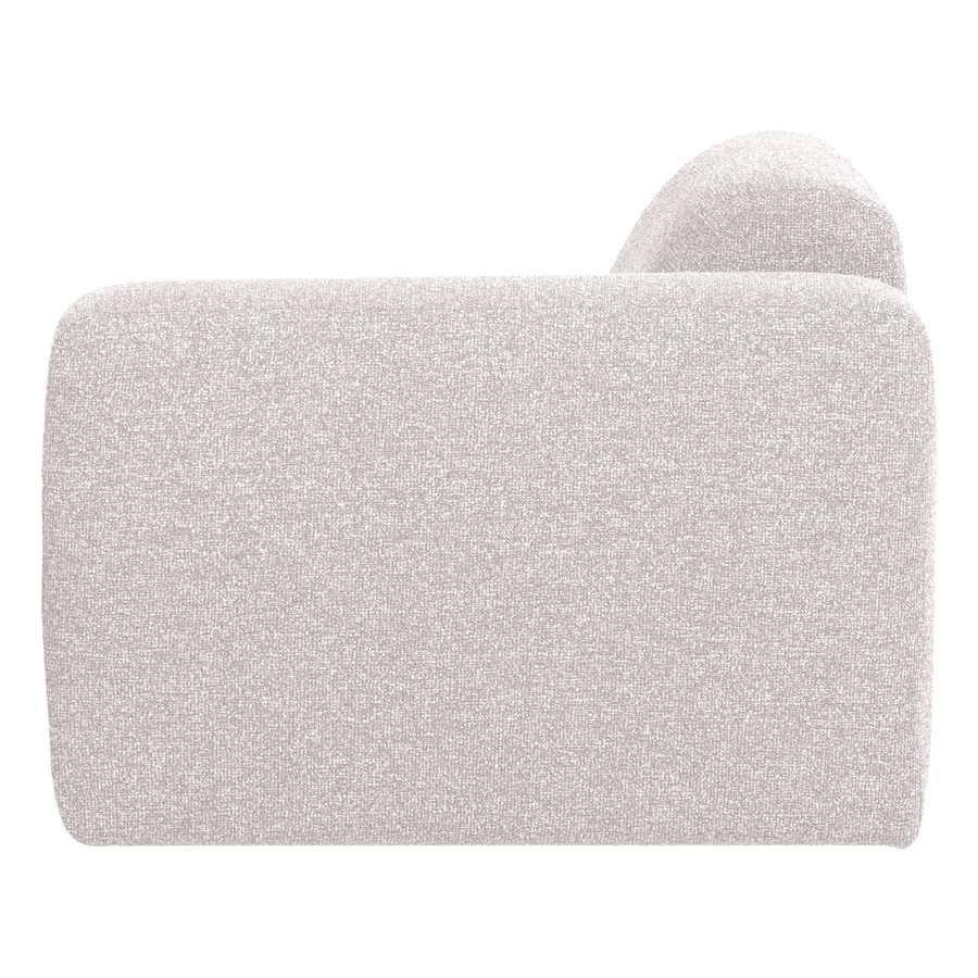 Mojo base 1-zits bankelement arm rechts boucle ecru