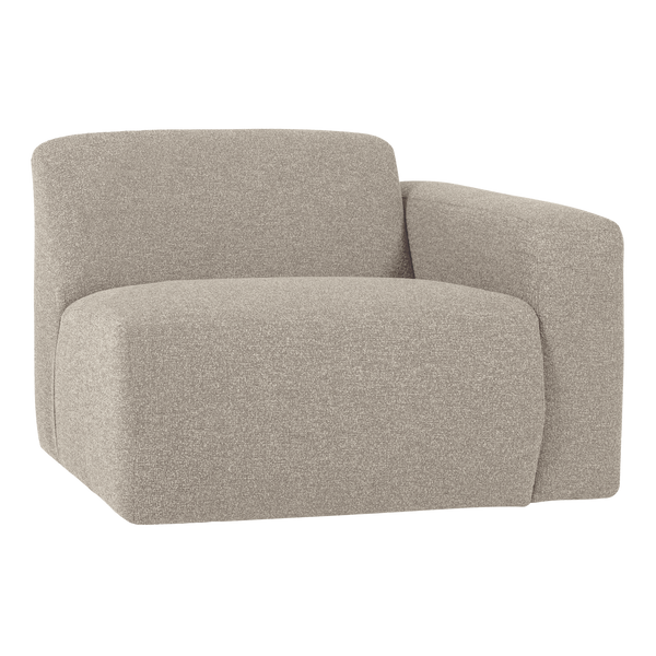 Mojo base 1-zits bankelement arm rechts boucle beige