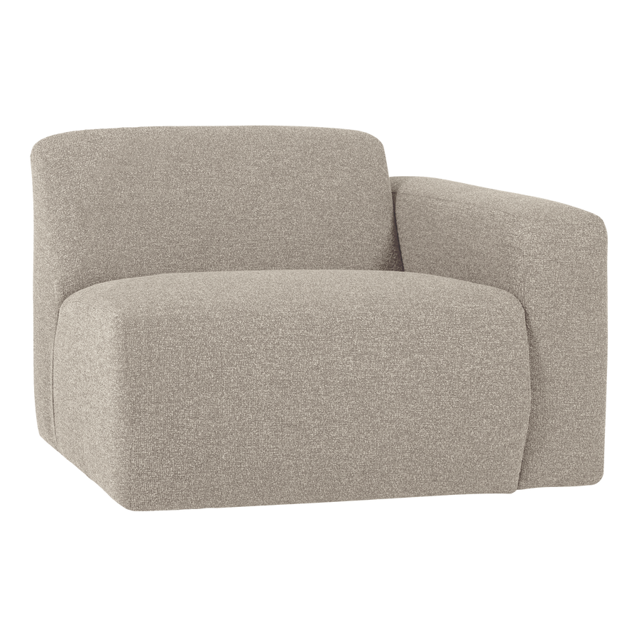 Mojo base 1-zits bankelement arm rechts boucle beige