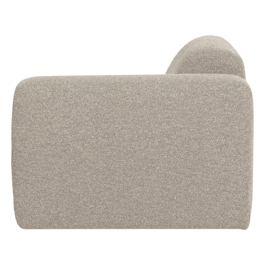 Mojo base 1-zits bankelement arm rechts boucle beige