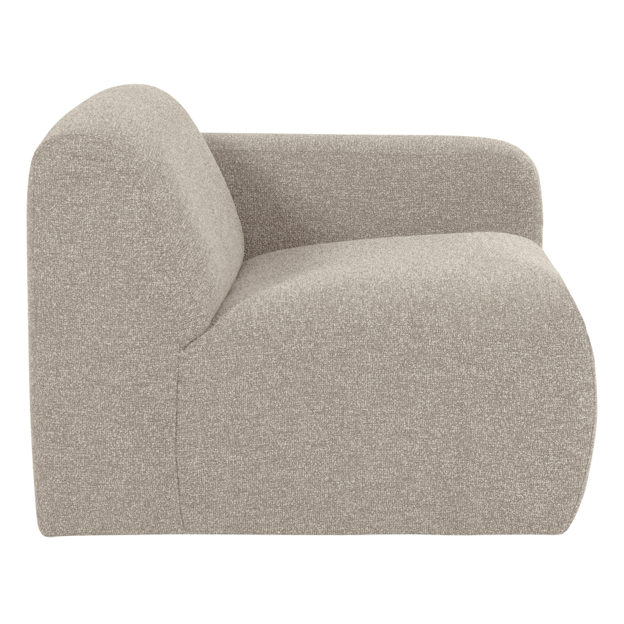 Mojo base 1-zits bankelement arm rechts boucle beige