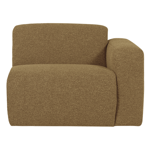 Mojo base 1-zits bankelement arm rechts boucle geel/bruin