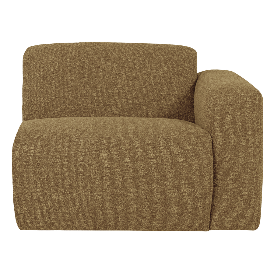 Mojo base 1-zits bankelement arm rechts boucle geel/bruin