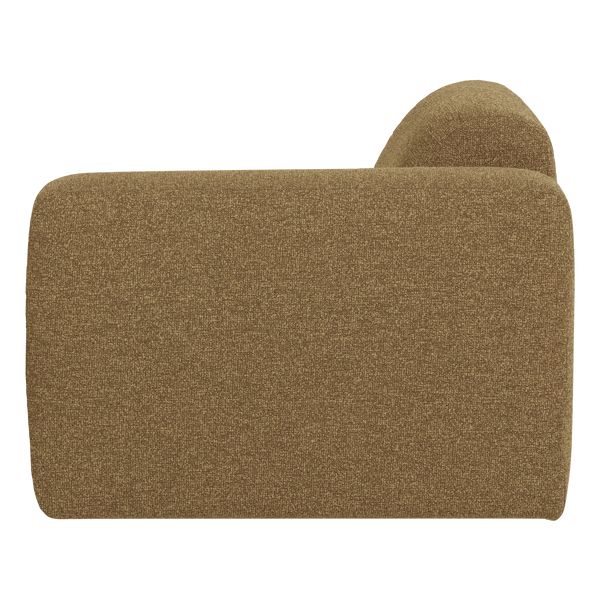 Mojo base 1-zits bankelement arm rechts boucle geel/bruin