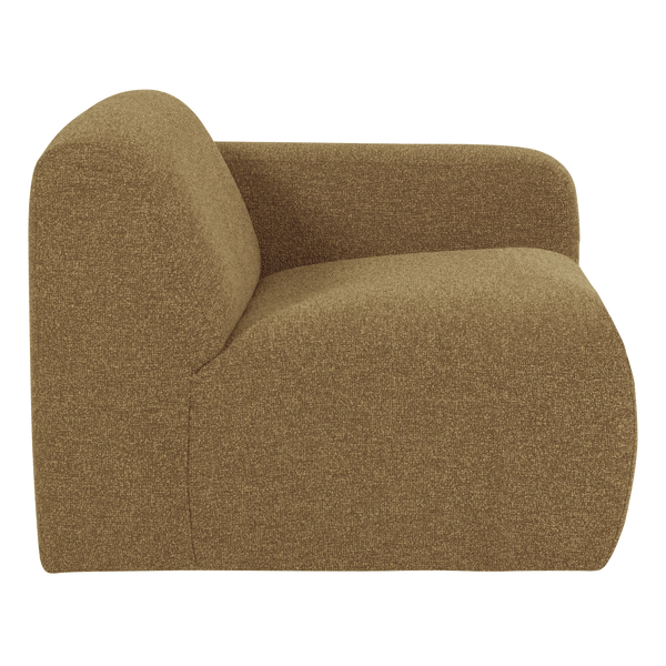 Mojo base 1-zits bankelement arm rechts boucle geel/bruin