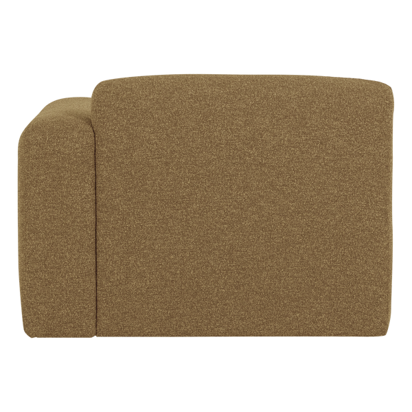 Mojo base 1-zits bankelement arm rechts boucle geel/bruin