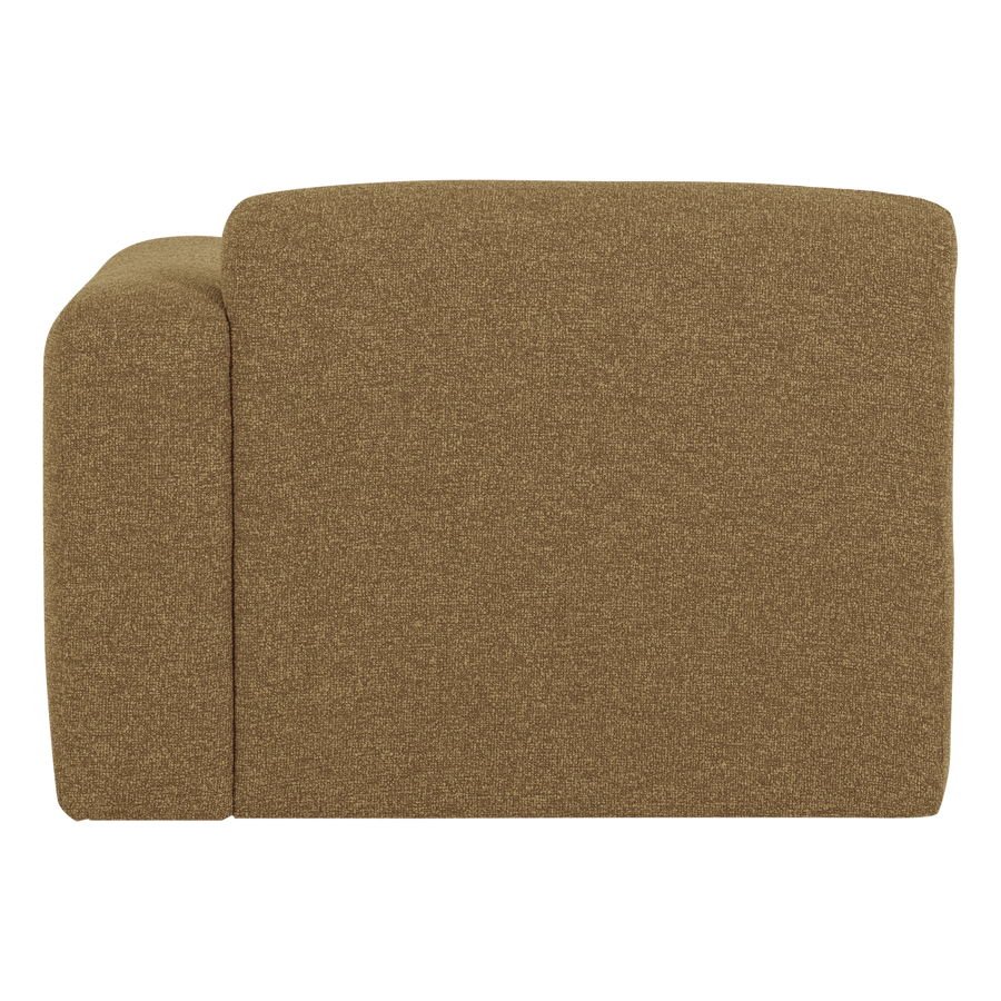 Mojo base 1-zits bankelement arm rechts boucle geel/bruin