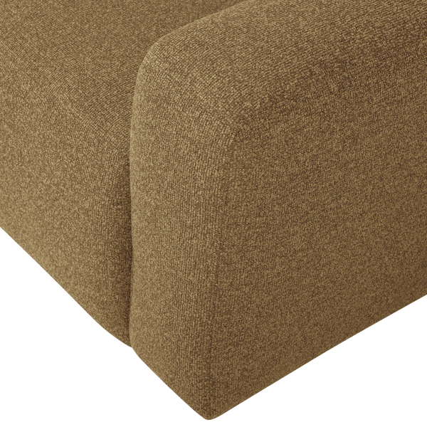 Mojo base 1-zits bankelement arm rechts boucle geel/bruin