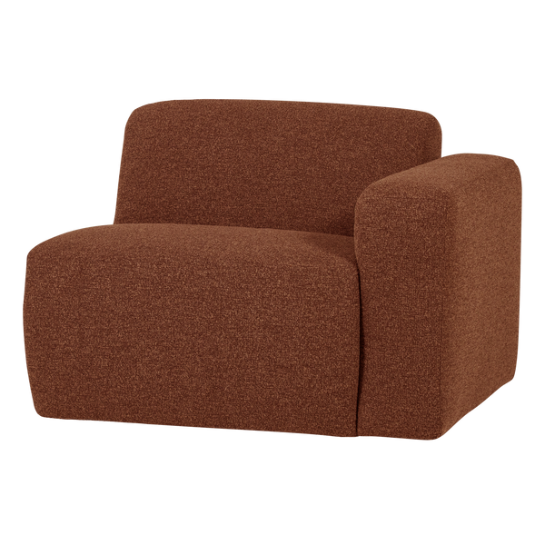 Mojo base 1-zits bankelement arm rechts boucle roestbruin