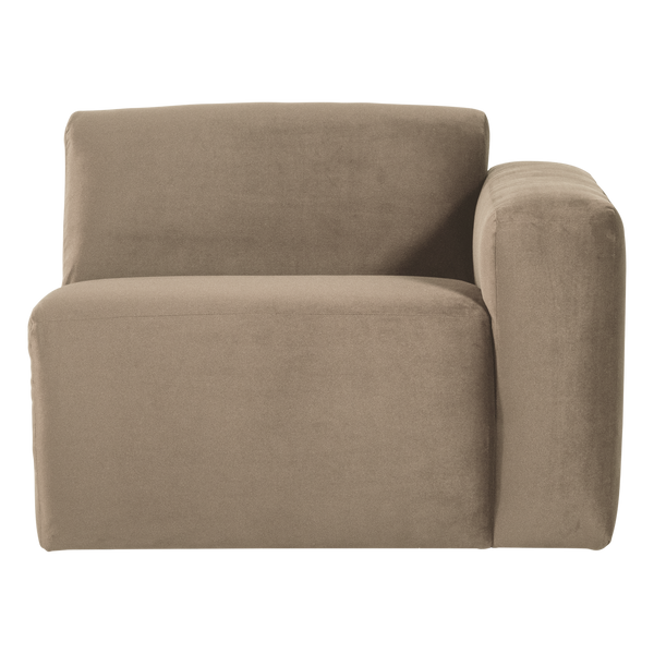 Mojo base 1-zits bankelement arm rechts velvet khaki