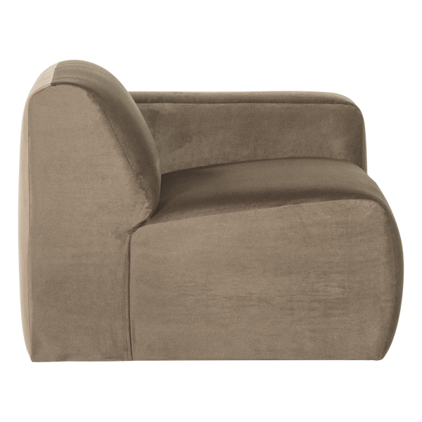 Mojo base 1-zits bankelement arm rechts velvet khaki