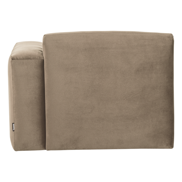 Mojo base 1-zits bankelement arm rechts velvet khaki