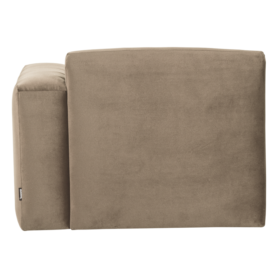 Mojo base 1-zits bankelement arm rechts velvet khaki