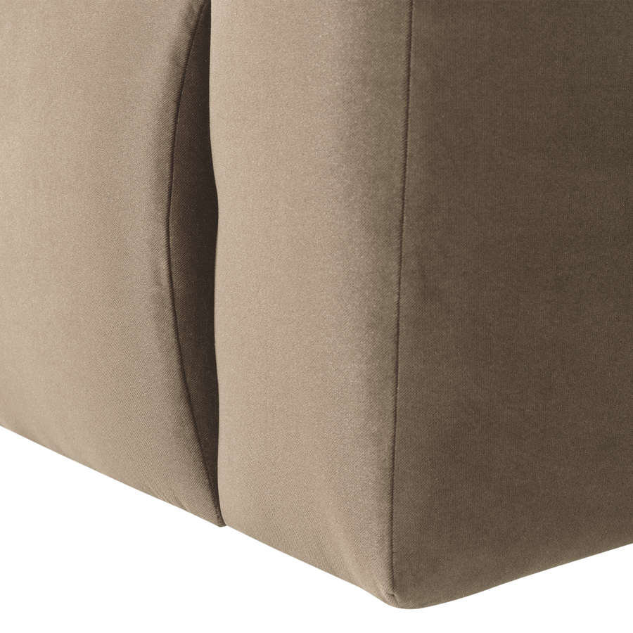 Mojo base 1-zits bankelement arm rechts velvet khaki