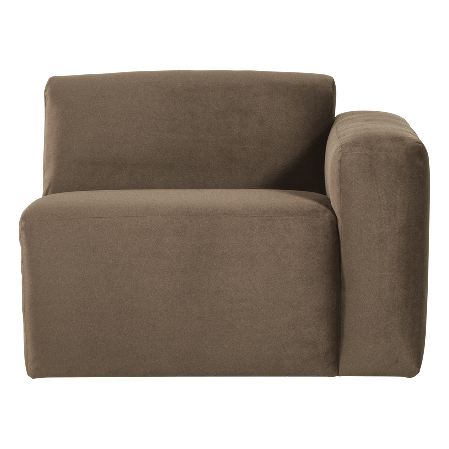 Mojo base 1-zits bankelement arm rechts velvet taupe