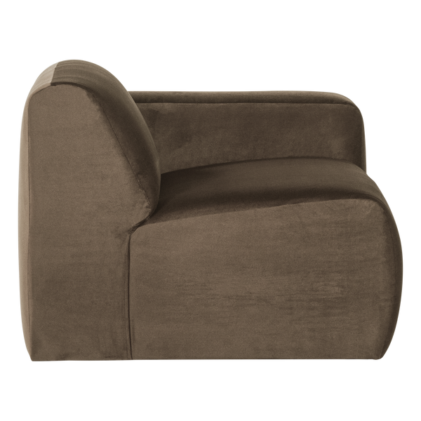 Mojo base 1-zits bankelement arm rechts velvet taupe