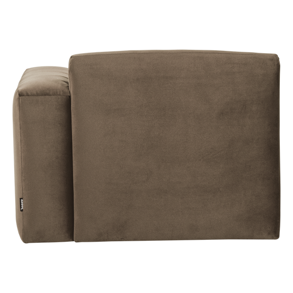 Mojo base 1-zits bankelement arm rechts velvet taupe