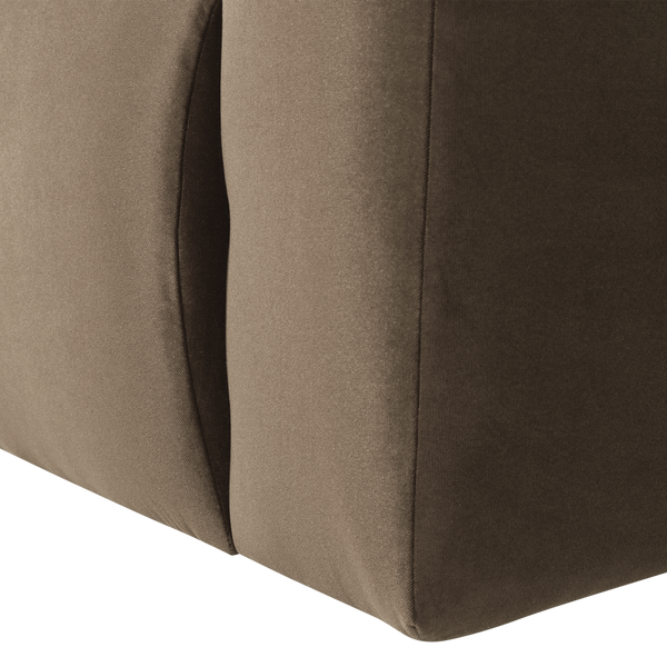 Mojo base 1-zits bankelement arm rechts velvet taupe