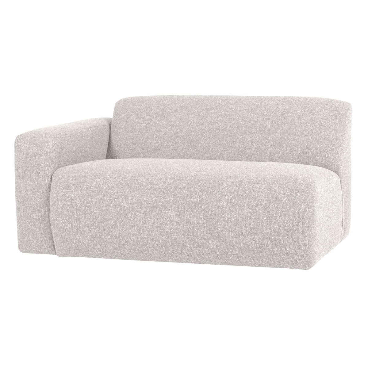 Mojo base 1,5-zits bankelement arm links boucle ecru