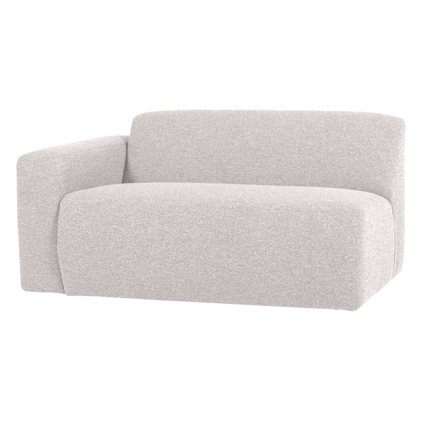 Mojo base 1,5-zits bankelement arm links boucle ecru