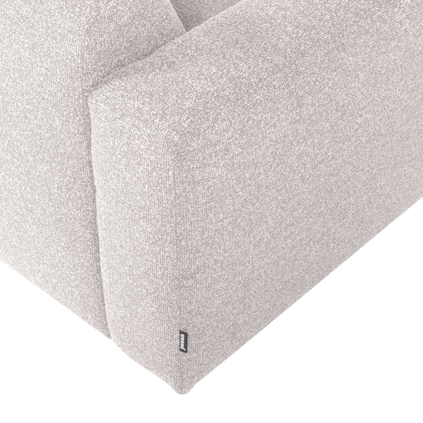 Mojo base 1,5-zits bankelement arm links boucle ecru