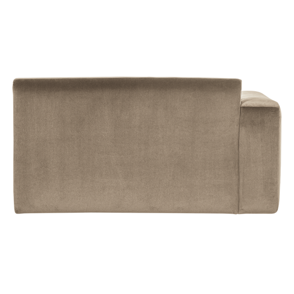 Mojo base 1,5-zits bankelement arm links velvet khaki