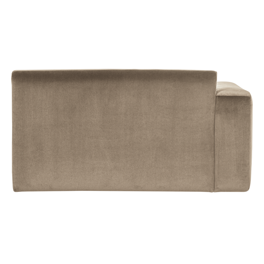 Mojo base 1,5-zits bankelement arm links velvet khaki