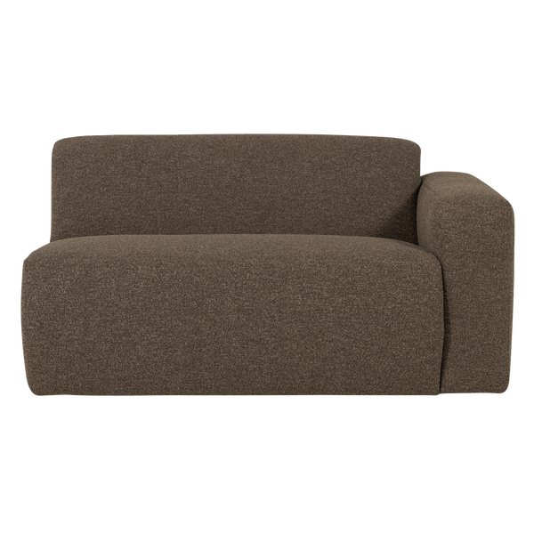 Mojo base 1,5-zits bankelement arm rechts boucle bruin