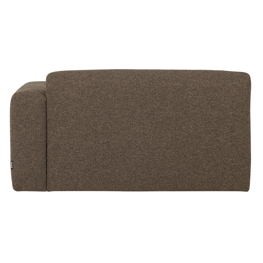 Mojo base 1,5-zits bankelement arm rechts boucle bruin