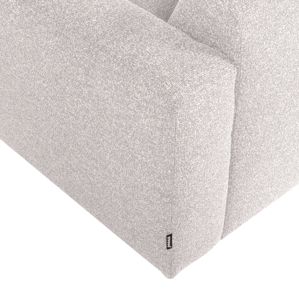Mojo base 1,5-zits bankelement arm rechts boucle ecru