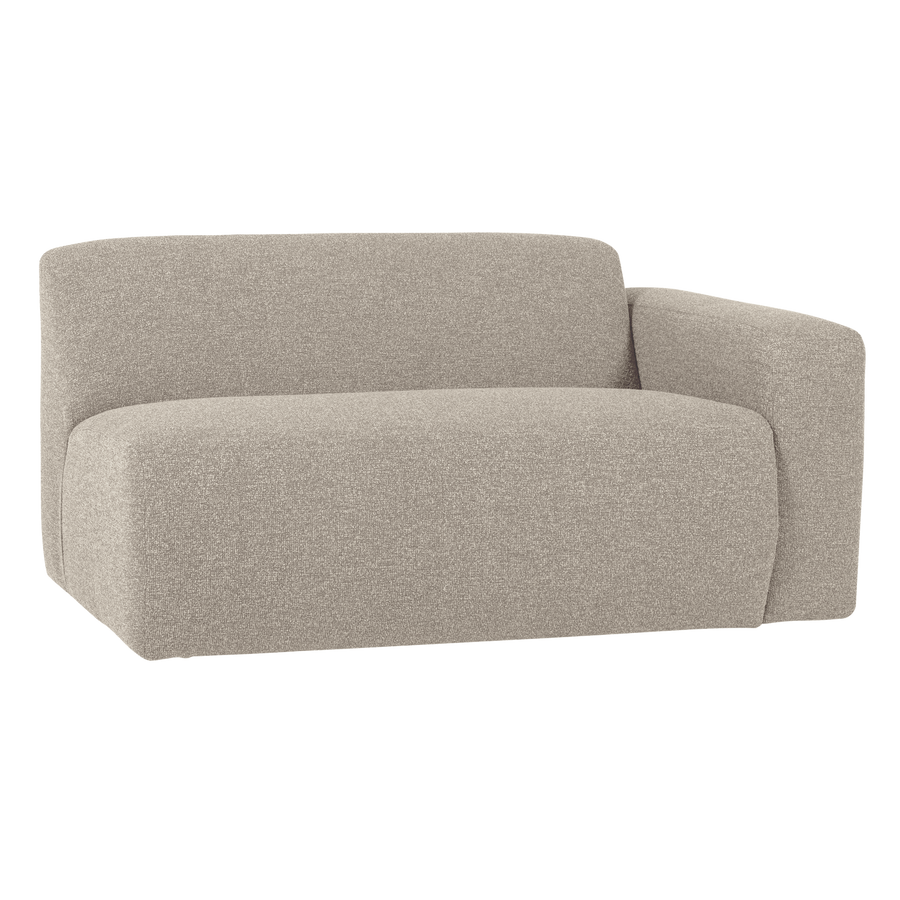 Mojo base 1,5-zits bankelement arm rechts boucle beige