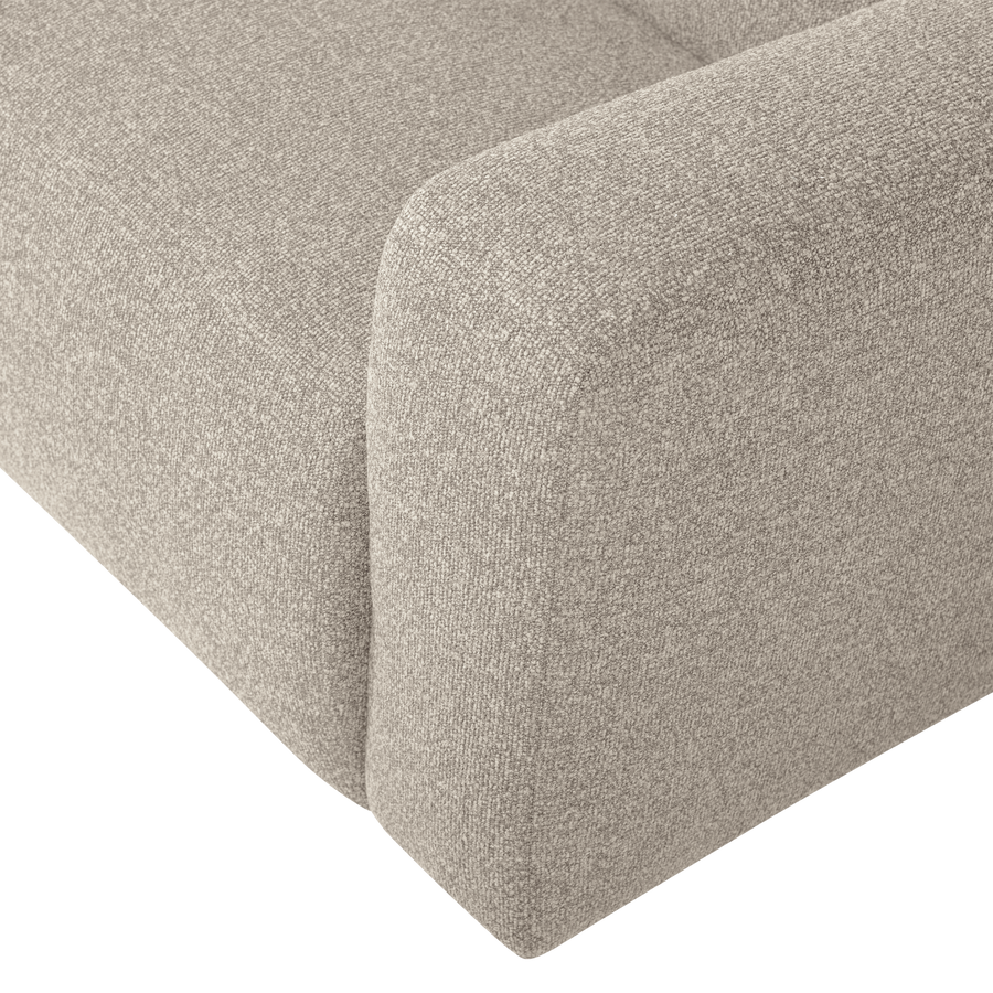 Mojo base 1,5-zits bankelement arm rechts boucle beige