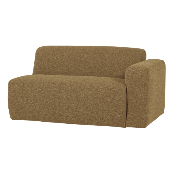 Mojo base 1,5-zits bankelement arm rechts boucle geel/bruin